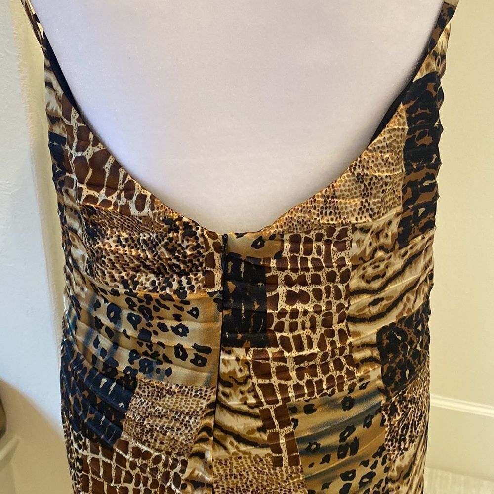 Joseph Ribkoff Animal Print Dress - Brown and Black - Picture 5 of 8